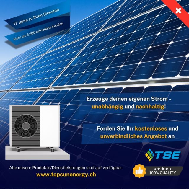 📞 𝗜𝗻𝗳𝗼 𝗲𝘁 𝗖𝗼𝗻𝘁𝗮𝗰𝘁𝘀: 058 800 0880
🌏 𝗘𝗻 𝘀𝗮𝘃𝗼𝗶𝗿 𝗽𝗹𝘂𝘀 𝘀𝘂𝗿 𝗻𝗼𝘁𝗿𝗲 𝘀𝗶𝘁𝗲: www.topsunenergy.ch
⏱ 𝗡𝗼𝘀 𝗵𝗲𝘂𝗿𝗲𝘀 𝗱’𝗼𝘂𝘃𝗲𝗿𝘁𝘂𝗿𝗲: du Lundi au Vendredi de 8.00 à 17.30
📍 𝐍𝐞𝐮𝐜𝐡𝐚̂𝐭𝐞𝐥: Chemin des Nageux 15 / 2087 Cornaux
📍 𝐁𝐞𝐫𝐧𝐞:  Neuenburgstrasse 14 B / 3238 Gals

# énergie #soleil #énergiesolaire #renouvelable #photovoltaïque #suisse #suisseromande #swiss #switzerland #neuchatel #svizzera #electrique #énergie #energie #photovoltaïque  #suisse #suissenormande ##énergie #soleil